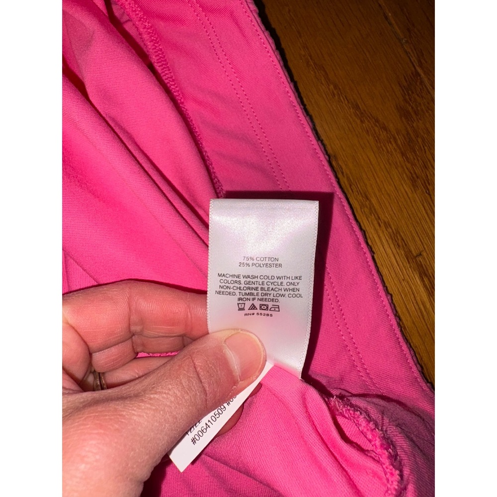 New Express Hot Pink Sleeveless Halter Top Elastic Waist Size XL Casual Cute - Picture 8 of 10